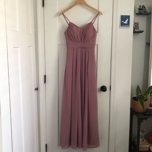 Azazie Vintage Mauve Adrienne (discontinued style). Size 0. Worn 1x.